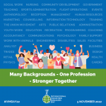 Many Backgrounds - One Profession - Stronger Together